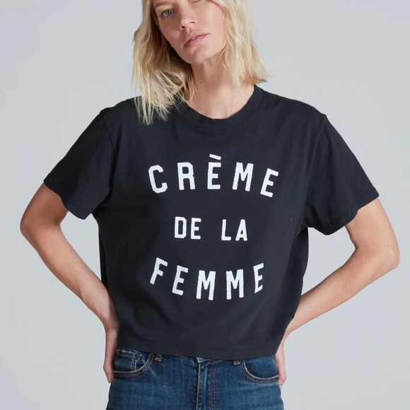 ASKKNY Crème De La Femme Tee NWT. - Picture 2 of 4